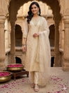 Bs 149 Jacard Weaving Work Kurti With Bottom Dupatta